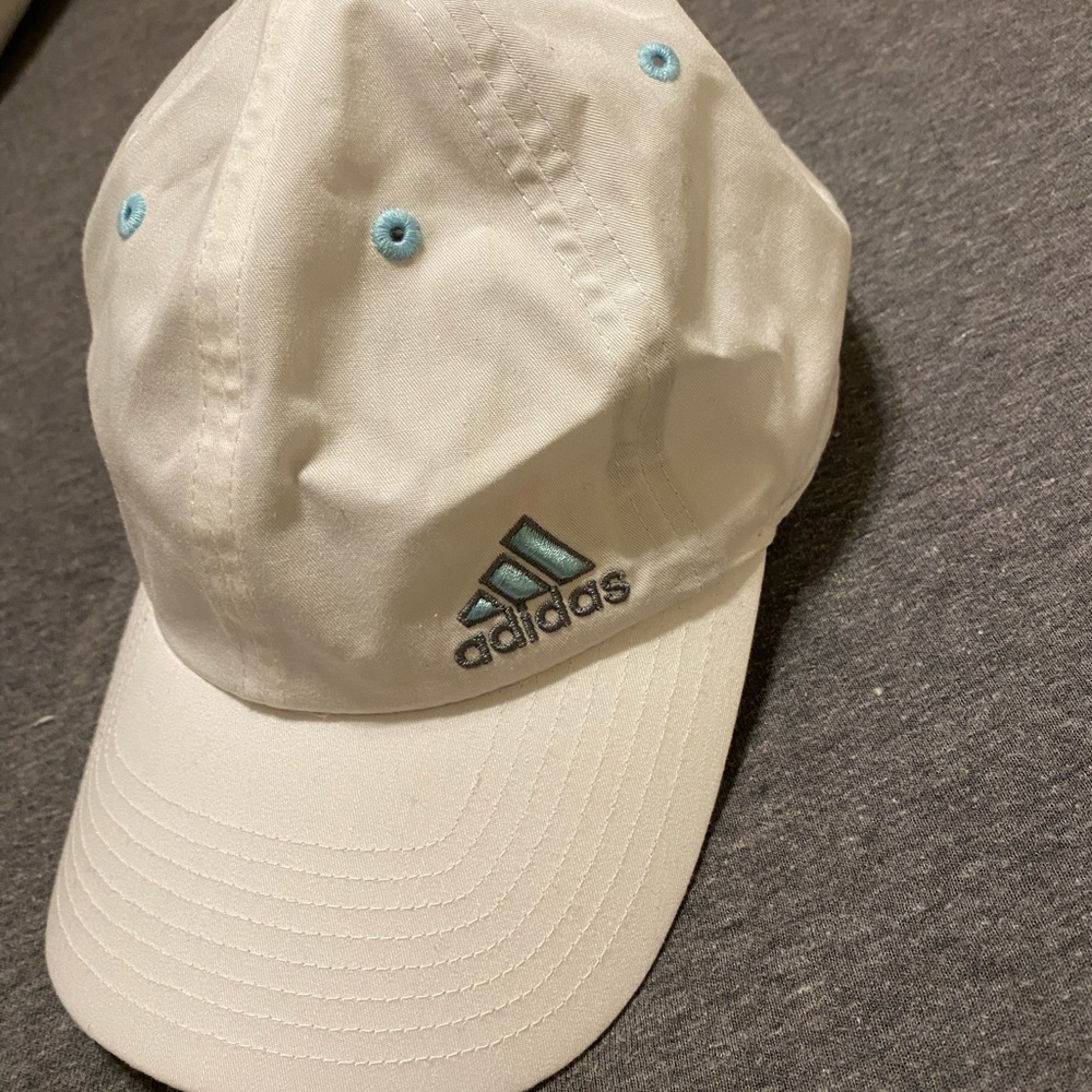 White Adidas hat
